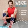 Medical Compression Socks for Women and Men 3 Pairs 20-30 mmHg Compression Stockings Circulation for Running Athletic Nurses, 07 Us Flag 3 Pack, 2X-Large view 4
