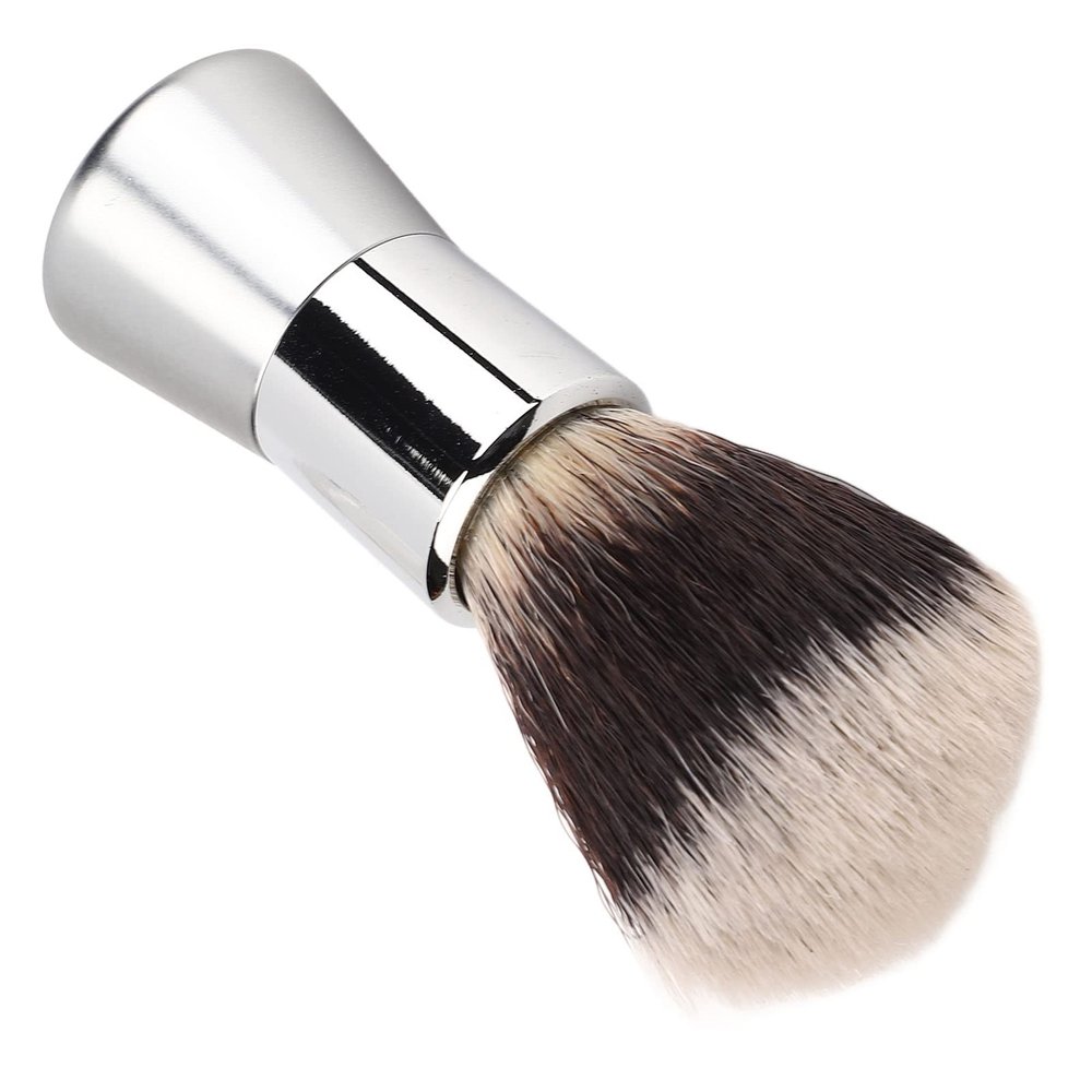 Salon Cleansing Foam Brush, Men Shaving Brush, Beard Brush for Home Salon Travel, Shaving Beard Brush with Metal Handle, Nylon Salon Cleansing Foam Brush