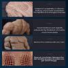 HNCXHX Silicone Muscle Chest Realistic Male Chest Vest Abdominal Muscle Simulation Skin Silicone Soft, for Cosplay Halloween Total Silicone Muscle Skin,A view 4