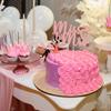 1Pc Miss to Mrs Cake Topper Rose Gold Glitter Wedding Bridal Shower with Ring Cake Decorations for Bridal Shower Wedding Engagement Bachelorette Party Supplies view 4