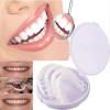2 Pairs Fake Teeth Upper and Lower Dentures Instant Veneers, Temporary Prosthesis Teeth, Cosmetic Teeth Veneers, Comfort Fit Snap on Veneer Instant Teeth Whitening Kit for Men and Women view 2