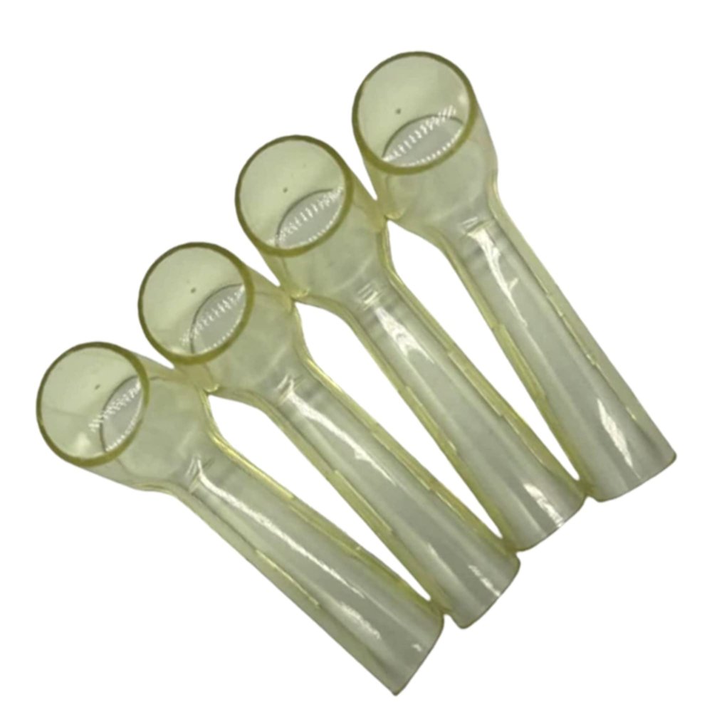 Cover for Electric Toothbrushes 4 Pieces, Head Protector Cap, Travel Toothbrush Case Keep Away Germs and dust, Better Health Toothbrush Head Protector Cover (Yellow)