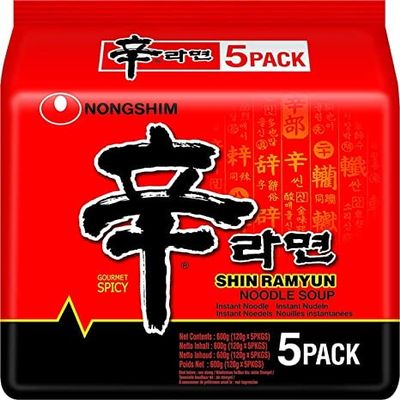 Nongshim Shin Ramyun 120g (Pack of 5)
