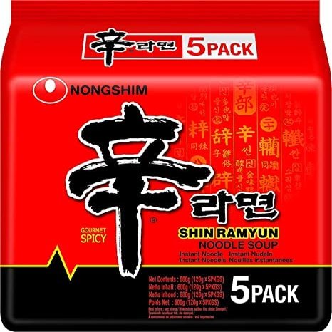 Nongshim Shin Ramyun 120g (Pack of 5)