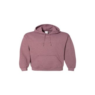 Heavy Blend 8 oz. 50/50 Hood (G185), Heather Sport Dark Maroon, Large