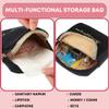 Adorable Pink Peri - Reusable Sanitary Napkin Pads Storage Bag Portable for Women Girls | Soft Touch Velvet with Matching Open Clip Lanyard | Reusable | Zero Waste Period (Blue Velvet) view 2