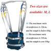 Medical Gait Belt Divided Leg Sling, Patient Full Body Lift Sling Walking Standing Aids, Patient Hoist Sling Stair Transfer Belt, for Elderly Disabled,M view 4