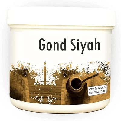 QuickShip Hakim Suleman's Gond Siyah (Kala Gond) - Pure & Natural Plant Based Product 3.5274 Ounce