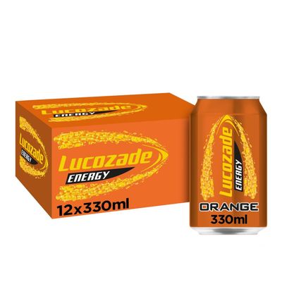 Energy Drinks Lucozade Energy Orange Cans 12 x 330ml