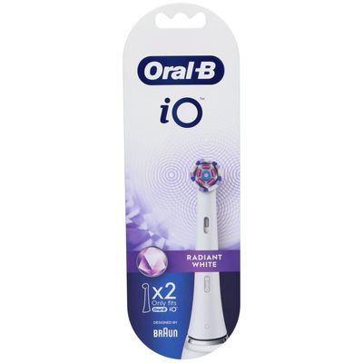 Oral-B iO Radiant White Replacement Heads, Pack of 2