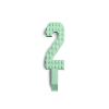 Made Happy Number Cake Topper | Birthday Cake Toppers & Happy Birthday Decorations | Cake Toppers & Birthday Cake Decorations | Happy Birthday Cupcake Toppers & Cake Decorations | Pastel Green 2 view 1
