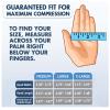 2PCS Electric Hand Rehabilitation Robot Gloves,Hemiplegia Finger Glove Rehabilitation Trainer Stroke Recovery Equipment for Left and Right Hand Promote Blood Circulation Resolve Stiff Hands (XL,Blue) view 3