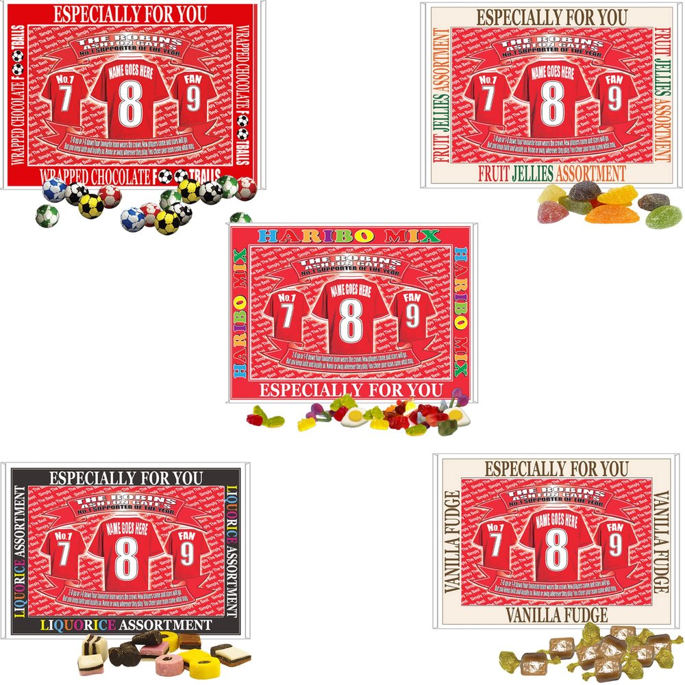 Bristol City Football Shirt Personalised Gift Boxed Sweets