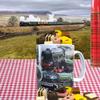 Classic Iconic Steam Locomotive Trains Personalised Mug with Choice of Sweets Gift view 3