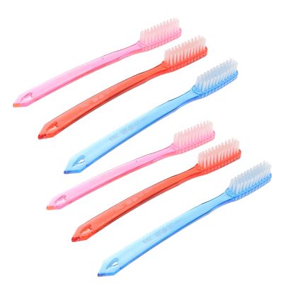 Beavorty 6pcs Extra Hard Bristle Toothbrush for Adult Teeth Stain Cleaning Manual Hard Bristles Toothbrush for Plaque Removal and Daily Use