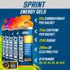 Sprint | Energy Gel with Caffeine | Easy to Digest | Improves Alertness & Concentration | Zero Fat Zero Sugar | 23g Carbohydrates + Electrolytes & B-Vitamins (Pack of 20 x 60 gram) (Tropical) view 2