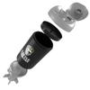 Battle Shakers Mortar Shaker Cup | Military Themed Shaker Bottle | Leak-Proof Protein Cup with Storage Compartment | Mix Protein Powders & More | Durable & Dishwasher Safe | 20 Oz Black/Silver view 3