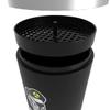 Battle Shakers Mortar Shaker Cup | Military Themed Shaker Bottle | Leak-Proof Protein Cup with Storage Compartment | Mix Protein Powders & More | Durable & Dishwasher Safe | 20 Oz Black/Silver view 4