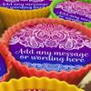 Indian Mehndi Blue Violet - 20 x 5cm Personalised Edible Cupcake Toppers on Premium Icing view 1