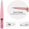 Abdul of Sialkot Eyebrow Tweezer Set for Women & Men,Professional Slant and Pointed Tweezers Set with Case,Precision Tweezers Kit for Facial Hair, Splinter and Ingrown Hair Removal (Pink 4 Piece) view 3