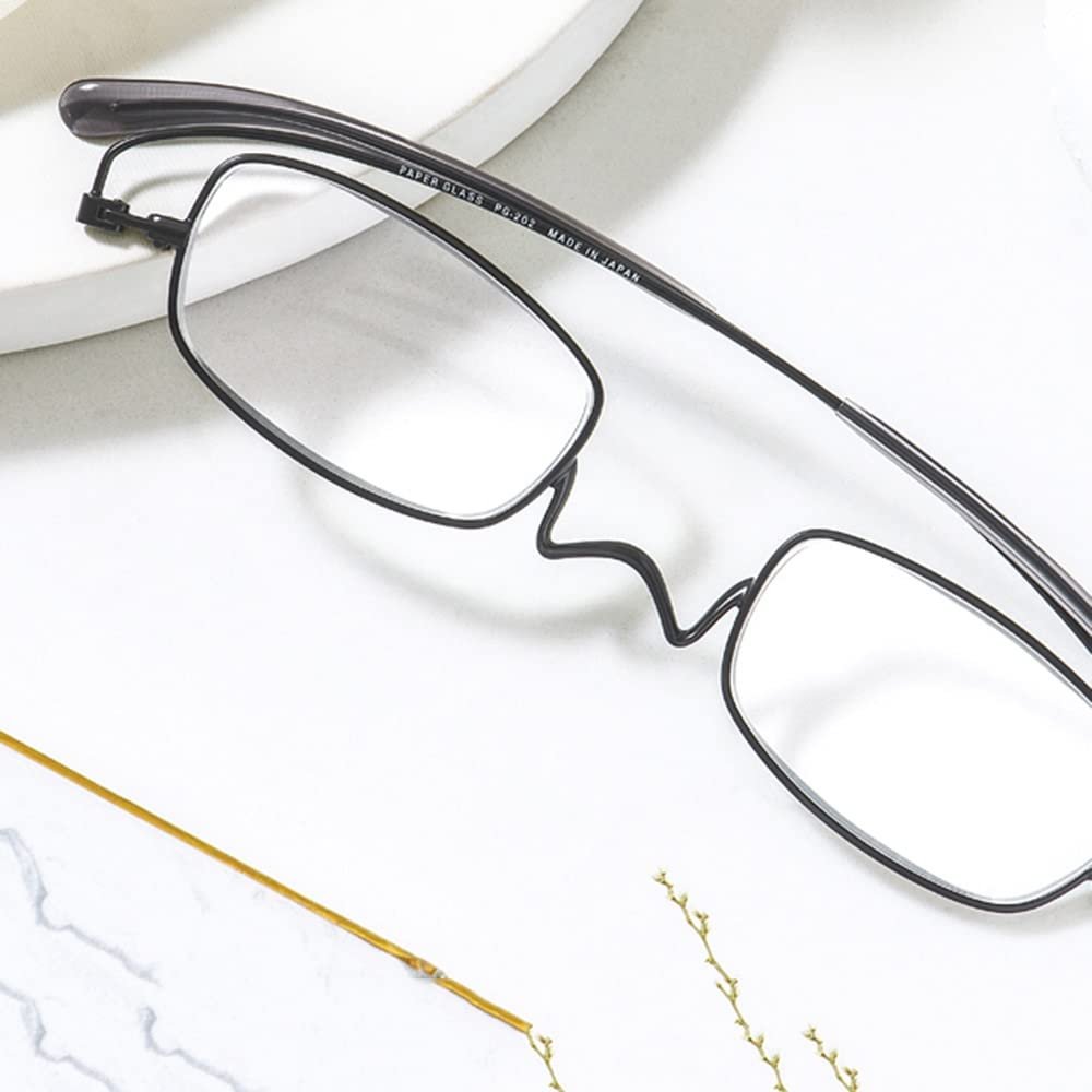 GALLIN Folding Computer Reading Glasses +1.5 +2.0 +2.5 +3.0 Men Womens Computer Readers Flexible Presbyopia Glasses Fashion (Color : Black, Size : +1.0)
