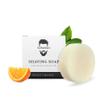 La Barbiera Solid Shaving Soap | 60g Refill Puck | Vegan and Plastic Free (Sweet Orange), Natural view 1