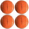 HiBallBall 4 Pack Precut Tennis Balls for Walkers, Heavy Duty Long Lasting Felt Pads for Furniture Legs and Floor Protection (Orange) view 1