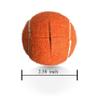 HiBallBall 4 Pack Precut Tennis Balls for Walkers, Heavy Duty Long Lasting Felt Pads for Furniture Legs and Floor Protection (Orange) view 2