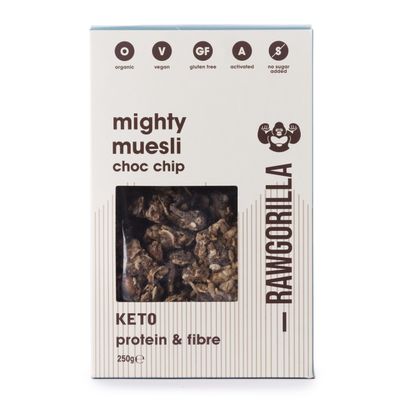 Organic Mighty Muesli Chocolate Chip Keto - 250g - RAWGORILLA