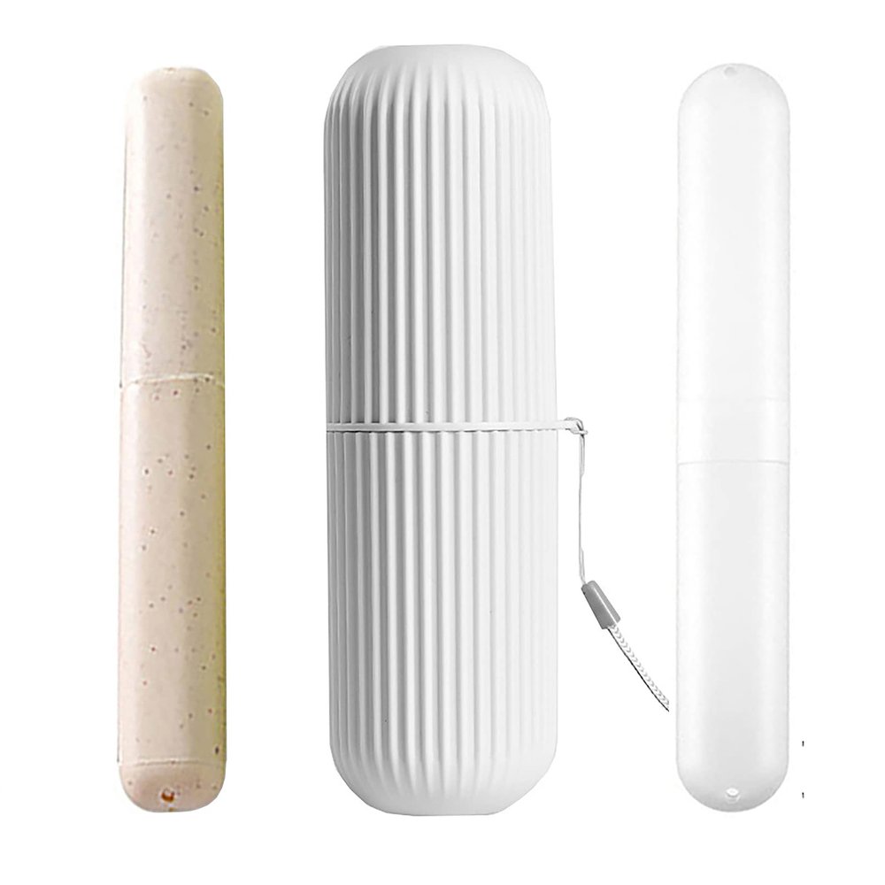 3 Pack Business Trips Toothbrush Organizer - Wash Cup Holder, Travel Toothbrush Case Pencil Case, Toothbrush Holders