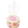 Arthsdite Mis Quince Cake Topper, Mis Quince Aos Decorations, 15th Birthday Decorations with Butterfly, Feliz 15 Anos, Cheers to 15 Years Birthday Party Supply - Silver Glitter view 1