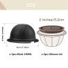 LUKELI 5 Pcs Vertuo Reusable Capsule Vertuo Pods Refillable Coffee Capsules for VertuoLine Refill Pod Fits for Nespresso Vertuo with 10 Pcs Disposable Aluminum Foils (230ML) view 2