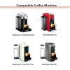 LUKELI 5 Pcs Vertuo Reusable Capsule Vertuo Pods Refillable Coffee Capsules for VertuoLine Refill Pod Fits for Nespresso Vertuo with 10 Pcs Disposable Aluminum Foils (230ML) view 3