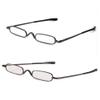 MMOWW 2 Pair Mini Compact Reading Glasses for Men Women - Superlight Metal Pocket Readers with Portable Pen Cases (Black/Gunmetal +2.75) view 3