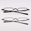 MMOWW 2 Pair Mini Compact Reading Glasses for Men Women - Superlight Metal Pocket Readers with Portable Pen Cases (Black/Gunmetal +2.75) view 4