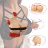 FSYH Huge Breastplates Z Cup Silicone Breast Form with Cotton Filled Artificial Fake Boobs for Crossdressers Cosplay Prosthesis,brown view 4