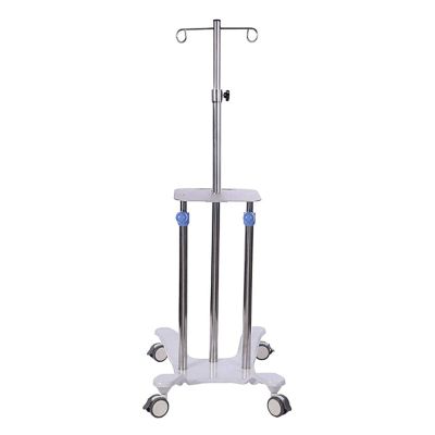 ETELIN Iv Stand With Wheels, Stainless Steel Iv Pole Infusion Stand Height Adjustable Dialysis Bag Holder With 2 Hooks For Elderly Home Care, Hospital