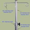 ETELIN Iv Stand With Wheels, Stainless Steel Iv Pole Infusion Stand Height Adjustable Dialysis Bag Holder With 2 Hooks For Elderly Home Care, Hospital view 4