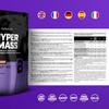 BioTechUSA Hyper Mass - Mass Gainer with Carbs & Protein Blend | Micronised Creatine | Gluten-Free, 1 kg, Salted Caramel view 4