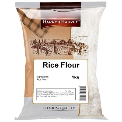 1kg White Rice Flour, Harry Harvey