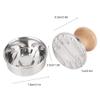 2pcs Burger Patty Maker Meat Press, Stainless Steel Meat Press Mold with Wood Handle, 2 in 1 Round Tray & Press Tool, Manual Pressure Meat Pie Burger Machine, 3.1inch Mini Burger Press view 2