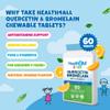 Health4All Kids Quercetin with Bromelain and Vitamin C, 60 Chewable Tablets, Vegan Natural Antihistamine Supplement, Inflammation Support, Sugar-Free Orange Flavour | Made in UK view 3