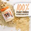 PBfit Pure Peanut Powder - No Added Sugar, 9g Plant Based Protein, 82% Less Fat, Gluten Free, Natural Peanut Protein Powder - Peanut Flour from Real Roasted Pressed Peanuts - 680g view 4