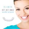 2 Pairs Veneers Snap in Teeth Temporary Cosmetic Dentures Teeth Smile Fake Teeth Veneers Instant Veneers Top and Bottom Dental Whitening False Teeth for Covering Men and Women Bad Teeth view 1