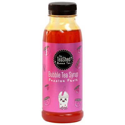 THE TEASHED Passion Fruit Bubble Tea Fruit Syrup 330ml | 11 Servings | Use with popping boba juice pearls | By TEASHED