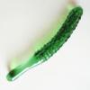 ZHANGZONG 10-Inch Green Glass Cucumber-Shaped Leisure Tool, a Sensory Tool That Stimulates the Game. Suitable for People with a Sense of Form. view 3