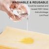 100 PCS Glasses Clean Cloth Suede, Lens Clean Cloth for Lenses, Glasses, Screens, Cameras, iPad, iPhone, Eyeglasses (6"x7", 100PCS/Light Yellow) view 2