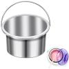 FOMIYES Hot Wax Warmer Pot Replacement, Electric Wax Heater Aluminum Pot, Facial Skin Hair Removal Spa Tool, Hair Removal Inner Pot Can, Wax Depilatory Machine for Salon (Silver) view 1
