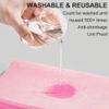 100 PCS Glasses Clean Cloth Suede, Lens Clean Cloth for Lenses, Glasses, Screens, Cameras, iPad, iPhone, Eyeglasses (6"x7", 100PCS/Pink) view 2