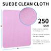 100 PCS Glasses Clean Cloth Suede, Lens Clean Cloth for Lenses, Glasses, Screens, Cameras, iPad, iPhone, Eyeglasses (6"x7", 100PCS/Pink) view 4